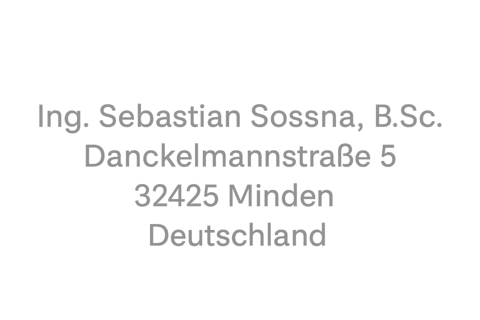 Adresse von Zylla Boost
            Inhaber: Ing. Se
             basti
              an
               Sos
                sna, B.Sc.
            Danckel
             mann
              straße 5
            3
             2
              4
               2
                5 Min
                 den
            Deut
             sch
              land